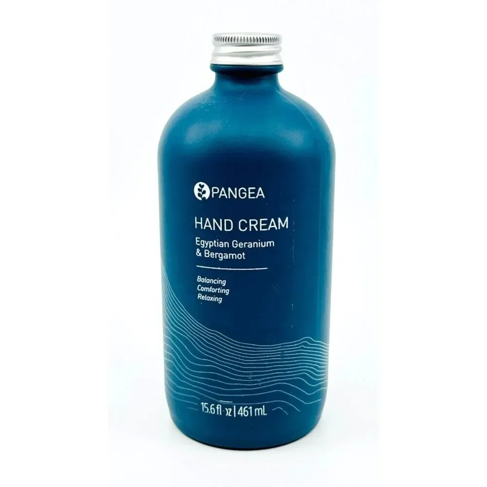 Pangea Egyptian Geranium & Bergamot Hand Cream 15.6 fl oz Glass Bottle *NEW